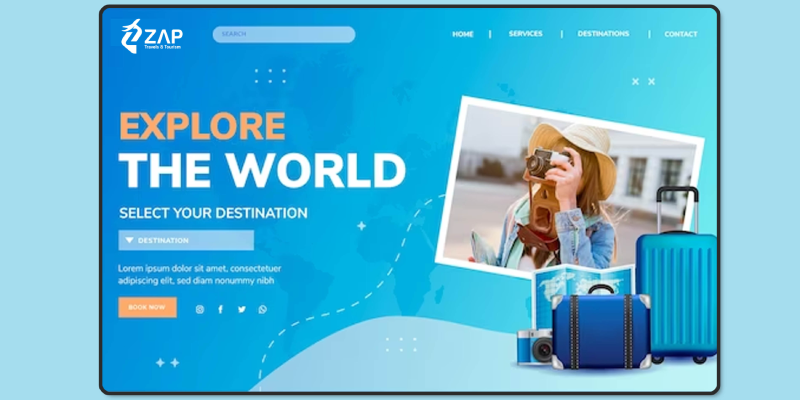 ZAP Travel & Tourism – Logo Design & Branding